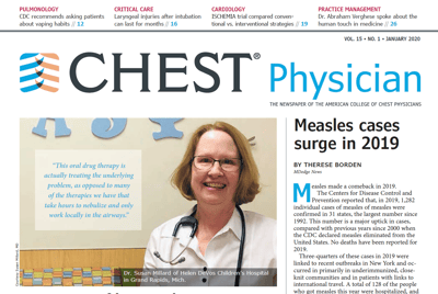 CHEST Physician January 2020 Cover