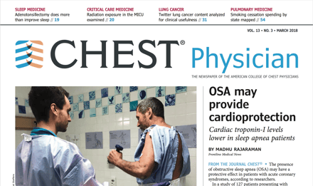 CHEST Physician March Issue Screen Shot